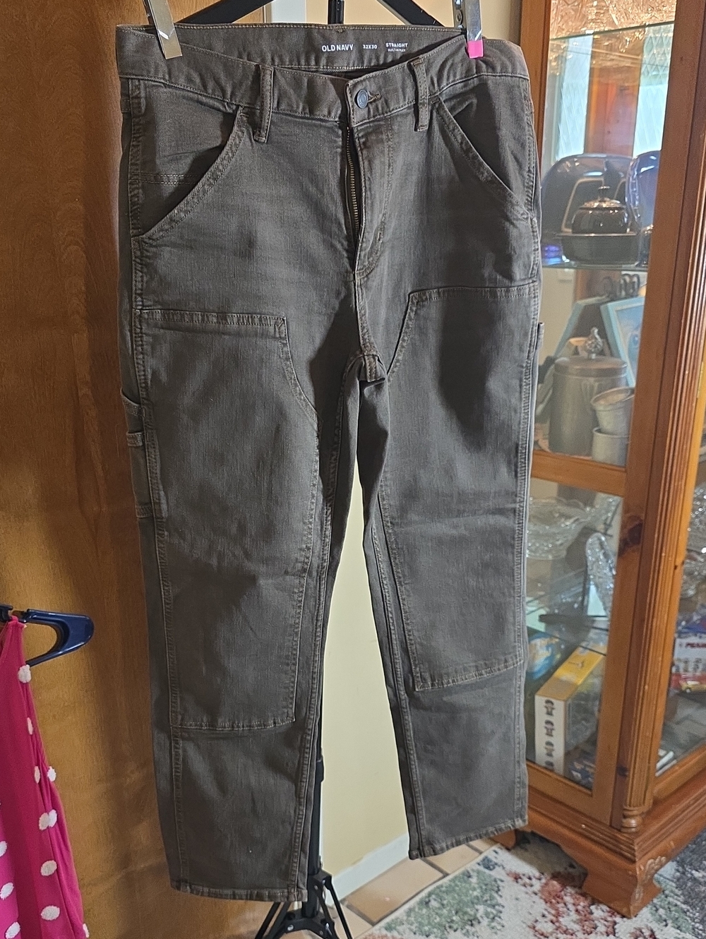 Old Navy Utility Pants LOT OF 2 ,  Size 32 x30 Straight Flex Like New Mens Jeans - Picture 2 of 9